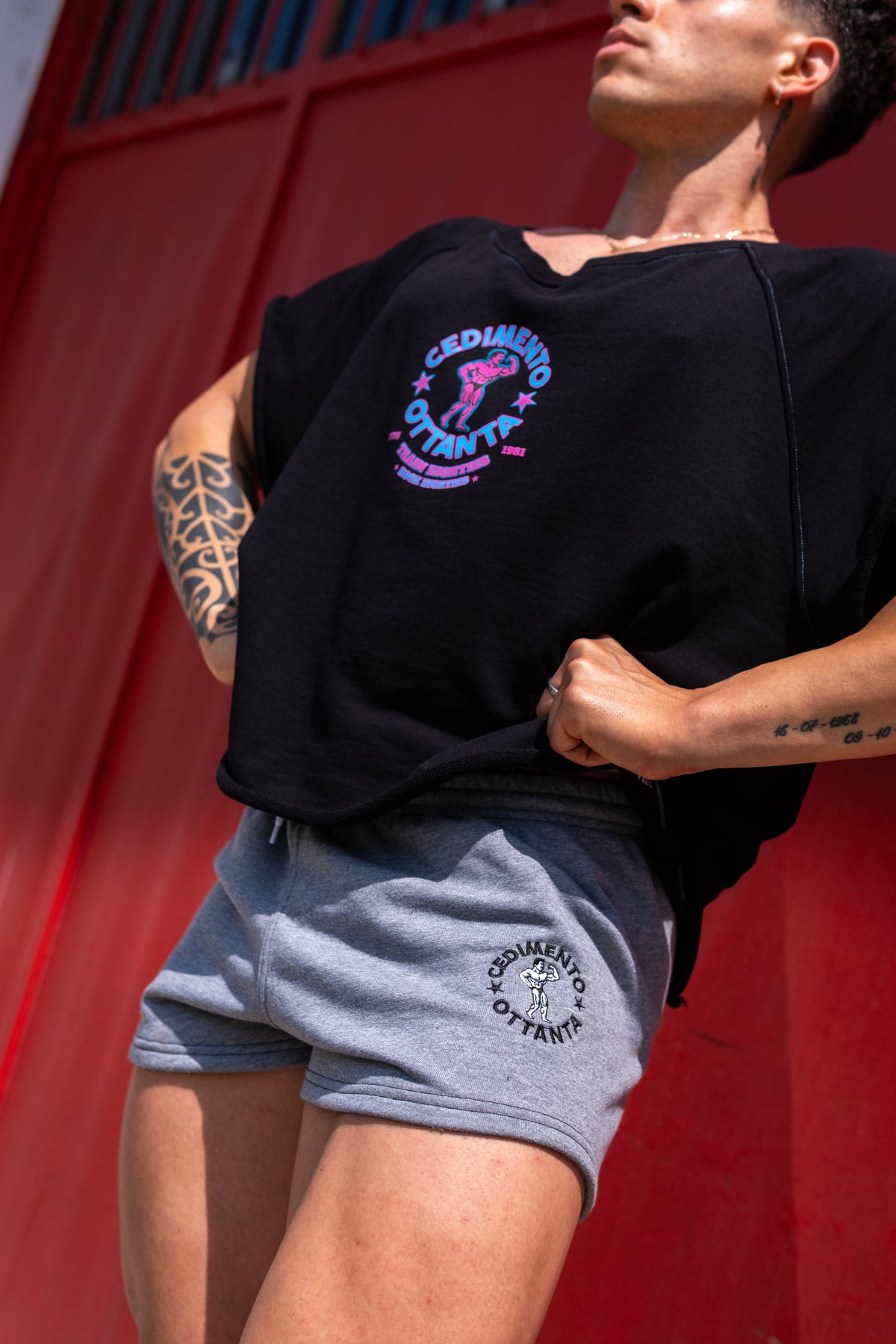 Shorts corti - grigi